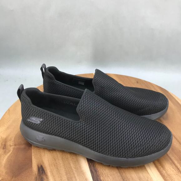 Skechers Other - Skechers Go Walk Max Walking Shoes Mens 8.5 Narrow Black Mesh Slip On Low Top